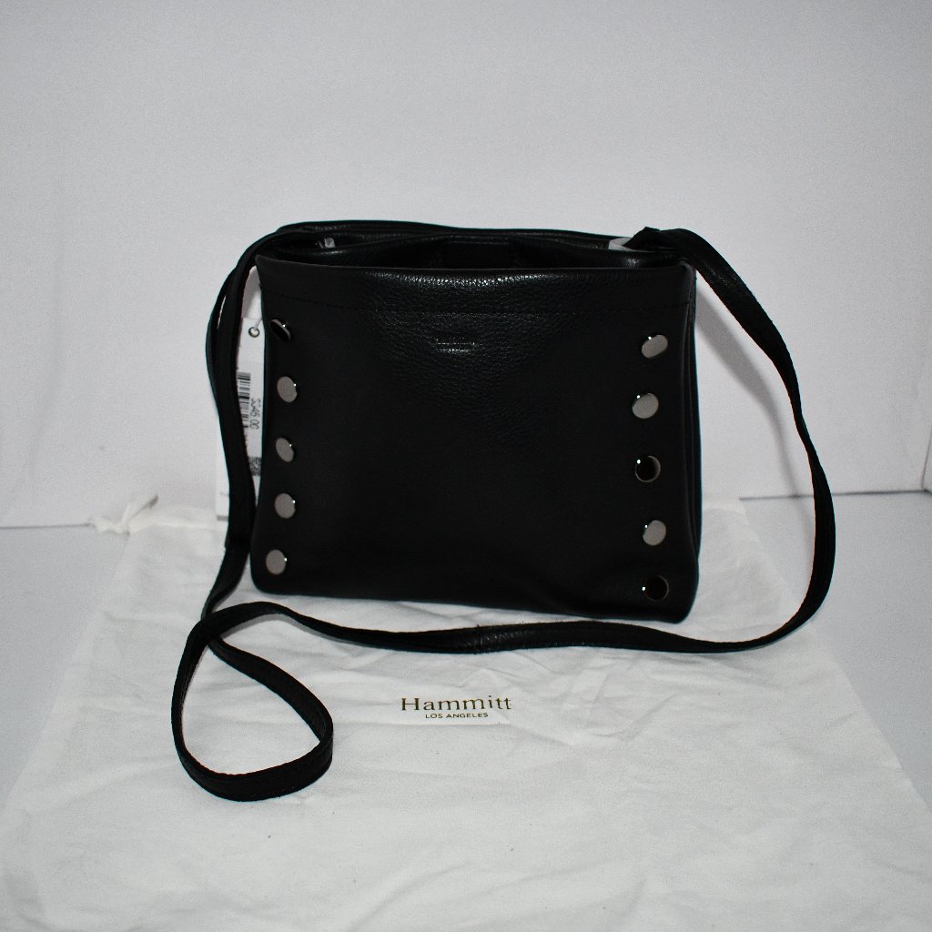Hammitt Women's Duke Leather Crossbody In Black Nwt Details: Made Of Leather Wit